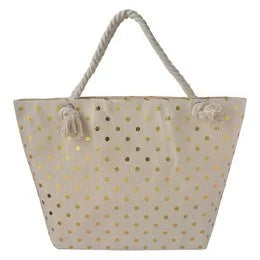 Strandtas Beige 56x37 cm