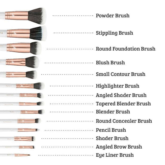 Boozyshop Rose Gold BoozyBrush 14 pc Starter Set